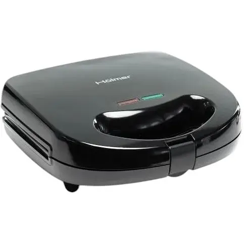 Мультимейкер Holmer HCG-02SM 800 W 2 панелі: гриль віденські вафлі розмір панелей 22.5х12.5 см захист від перегріву індикатор нагріву Black