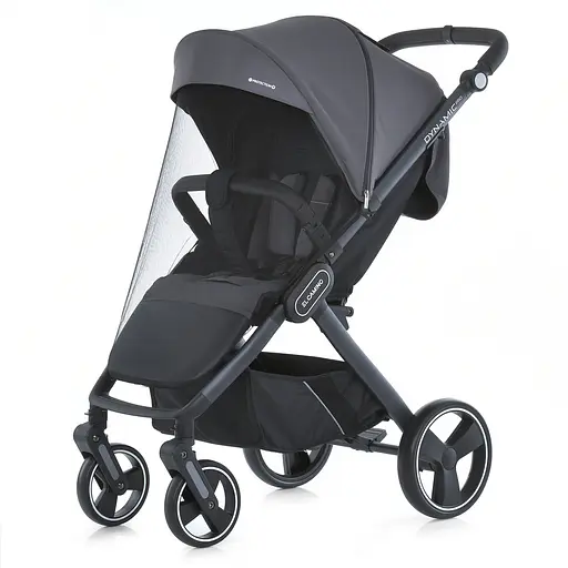 Детская прогулочная коляска-книга El Camino ME 1053-3 Dynamic Pro Charcoal Серая - фото 3