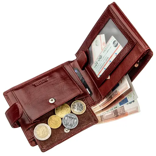 Мужской кожаный кошелек Boston 13х10 см acs0015382 - фото 6