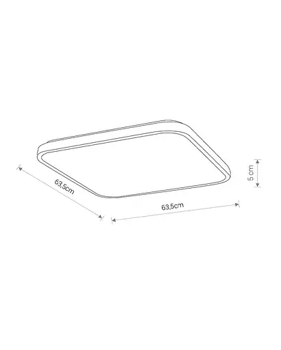 Стельовий світильник Nowodvorski 8111 Agnes Square led 64w - фото 2