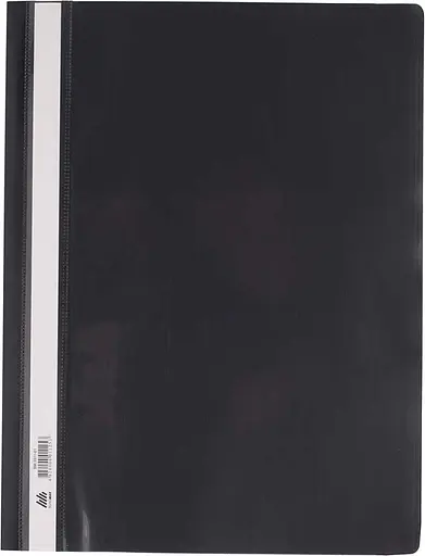 Швидкозшивач пластиковий, А4, PP, чорний, 6 шт.