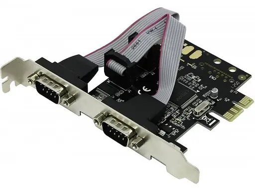 PCI-E Контролер 2xCOM (RS232), чипсет Moschip 9922, RTL - фото 1