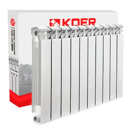 Радіатор Koer 100 Bimetal-500 Grand / Ціна за 1 секцію KR5145, Білий - фото 1