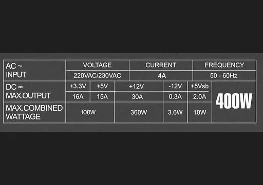 Блок живлення Zalman WattBit II ZM400-XEII 400W (ZM400-XEII) - фото 2