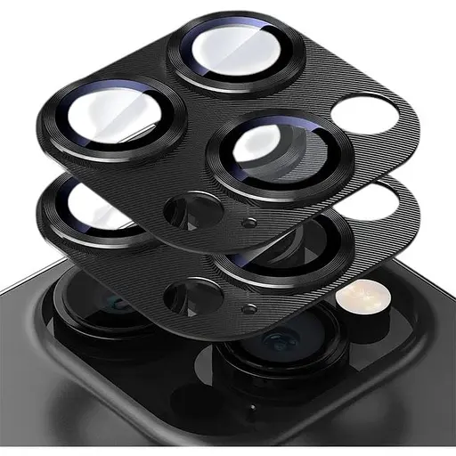 Захисне скло DK для Apple iPhone 16 Pro на камеру CD Metal Armor 021403 black 2 шт.