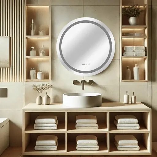 Зеркало Qtap Mideya с LED-подсветкой Touch QT2078NCR8080W - фото 6