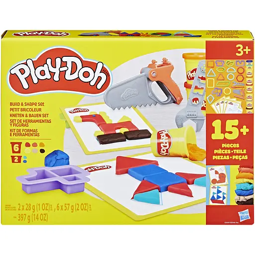 Набор для творчества Hasbro Play-Doh Set Build and Shape с массой для лепки (G0345_G0347)