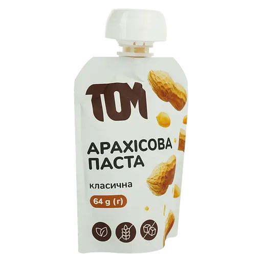 Арахісова паста ТОМ класична 64 г (865796)