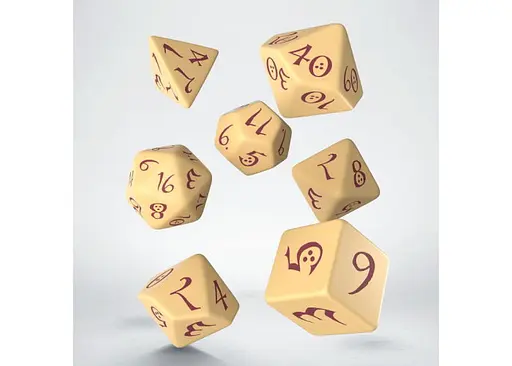 Набор кубиков Classic RPG Beige & burgundy Dice Set , 7 шт. (SCLE87) - фото 2