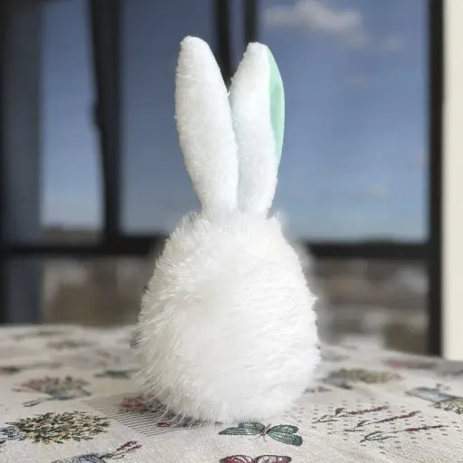 Великодній зайчик "Світлий пух" білий малий MIS LT - фото 3