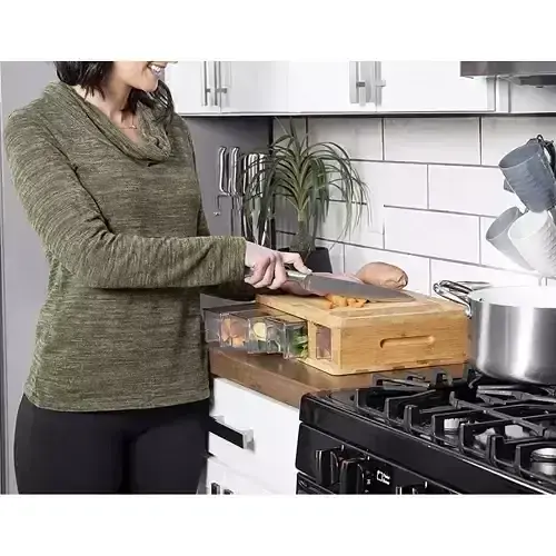 Бамбуковая доска с контейнерами RUHHY 20205 - фото 6