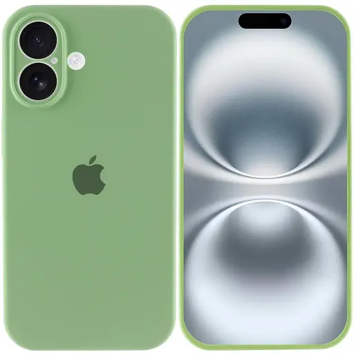 Чохол Epik Silicone Case Full Camera Protective AA для Apple iPhone 16, 6.1 М'ятний/Mint - фото 2
