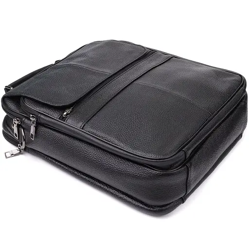 Чоловіча сумка з ручкою для перенесення в руці з натуральної шкіри Vintage 27х33х9,5 см sum0027493 - фото 16