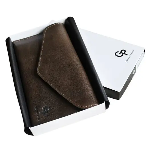 Кожаный кошелек Grande Pelle 20х10.5х0.5 см acs0032246 - фото 3