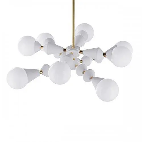 Люстра Dome V8 horizontal PikArt арт. 5990 Золотий/білий - фото 3