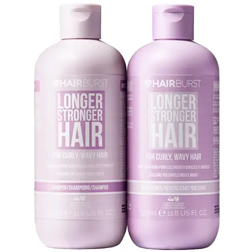 Набор шампунь и кондиционер для вьющихся и волнистых волос Hairburst Shampoo&Conditioner for Curly and Wavy Hair 2х350 мл - фото 1