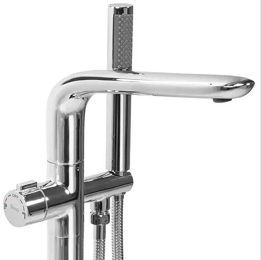 Смеситель для ванны Rea Clark хром напольный REA-B5301 Хром - фото 2