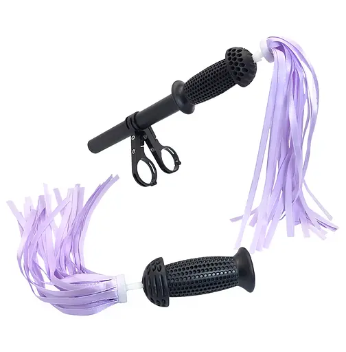 Ленты в руль детского велосипеда / самоката атласные однотонные лиловый (G00019653) - фото 2