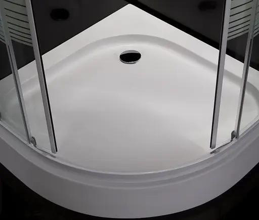 Душова кабіна Eger Tisza 90x90 скло Frizek 599-021-A, другий, білий - фото 3