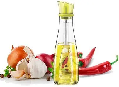 Диспенсер дозатор для масла уксуса соуса стеклянная бутылка 500 мл, Kitchen Master 85310 - фото 5