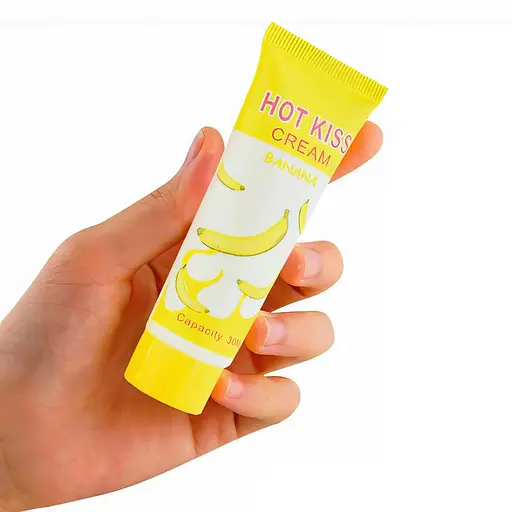 Гель-лубрикант зволожуючий Hot Kiss на водній основі зі смаком банану 30 мл - фото 3