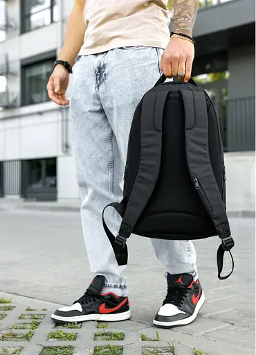 Чоловічий рюкзак Sambag Zard LZN чорний тканевий принт 43 х 27 х 13 см (25000148m) - фото 6