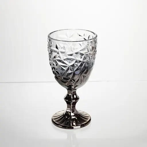 Набор бокалов для вина 6 штук 240 мл винные бокалы на ножке стеклянные фужеры для подарочного вина Серый Yiwu HP-19-182 - фото 3