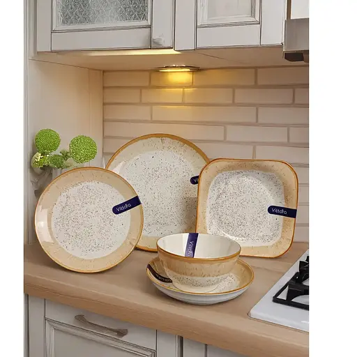 Тарілка Vittora Аполлон квадратна VT-P-1240AP 24 см (147170) - фото 4