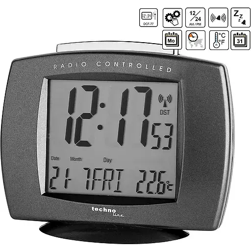 Часы настольные Technoline WT189 Anthracite (WT189 anthrazit) - фото 4