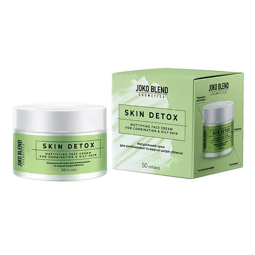 Матирующий крем для комбинированной и жирной кожи лица Skin Detox Joko Blend 50 мл - фото 1