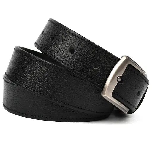 Ремінь шкіряний LIMARY чоловічий чорний шкіра буйвола acs0032081 - фото 3