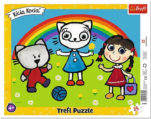 Набор Пазлы 25 элементов (Рамочные) - "Солнечный день Котенок Кити" - фото 1