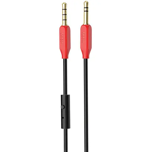 Кабель Hoco UPA12 AUX audio cable with mic Червоний - фото 1