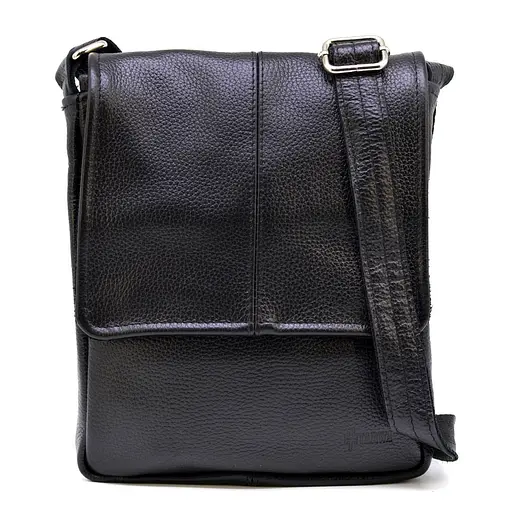 Кожаная мужская сумка через плечо TARWA 22х27х4 см sum0025819 - фото 4