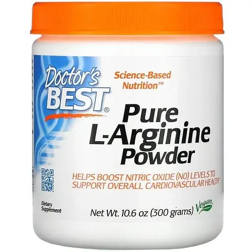 Аминокислота Doctor's Best Pure L-Arginine Powder, 300 грамм