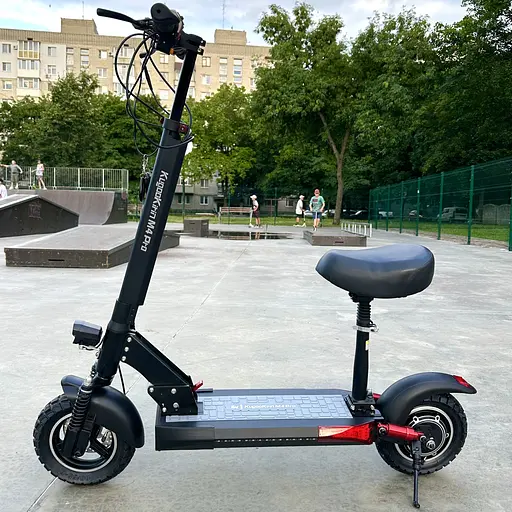 Электросамокат KUGOO Kirin M4 Pro 1000W 18Ah с сидением и усиленным аккумулятором и подсветкой - фото 2
