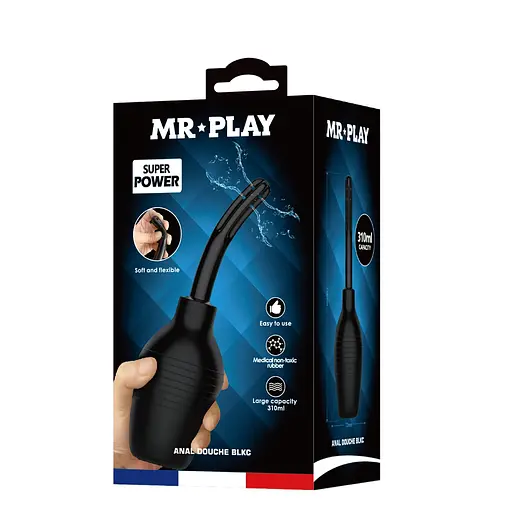 Анальний душ MR Play Anal Douche BLKC 310 мл (чорний) - фото 9