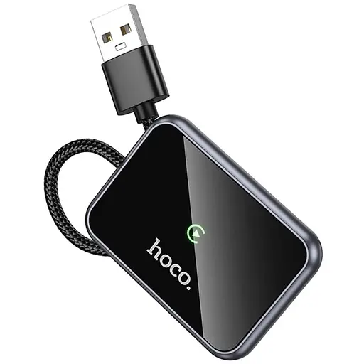 Адаптер Hoco HU1 Way car wireless CarPlay Metal grey - фото 5