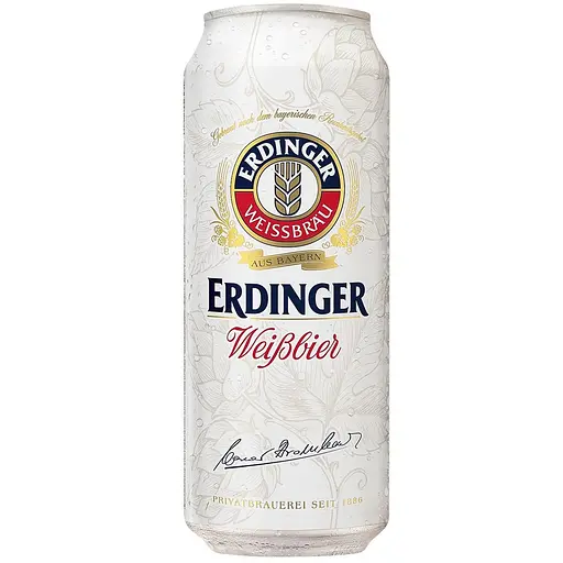 Пиво Erdinger Weissbier светлое фильтрованное 5.3% 0.5 л - фото 1