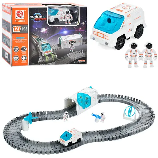 Детский игровой набор "Трек" Bambi 7501, фигурки 2 штуки 127 деталей - фото 1