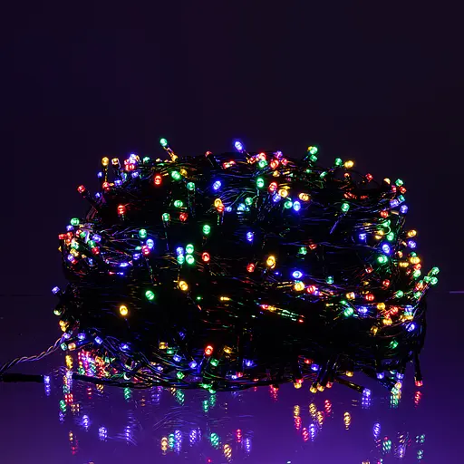 Новогодняя гирлянда Рождественская фея GarlandoPro 100 м 1000 LED черная проволока Мультиколор CF1000L100MBML - фото 2