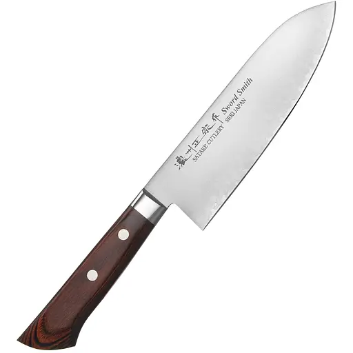 Кухонний ніж Сантоку 170 мм Satake Mahogany (801-133)