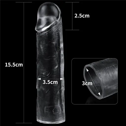 Насадка на пенис Lovetoy Add 1 Flawless 15.5 см прозрачный - фото 4
