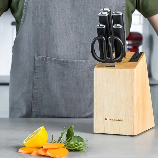Набір ножів з підставкою KitchenAid Classic 6 предметів і точило (KE6PSTANOBG) - фото 5