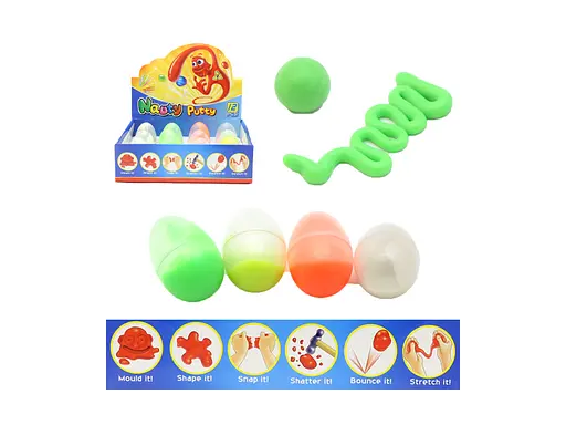 Фосфорний розумний стрибаючий пластилін, 12 шт., PR379