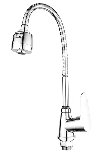 Змішувач для кухні Mixxus Elvis 014 з гнучким виливом MI6303 Хром - фото 1