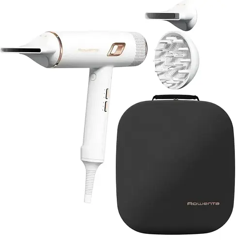 Фен Rowenta Ultimate Experience Maestria, 2000Вт, 3 режима, диффузор, ионизация, холодный обдув, фирменный кейс, белый