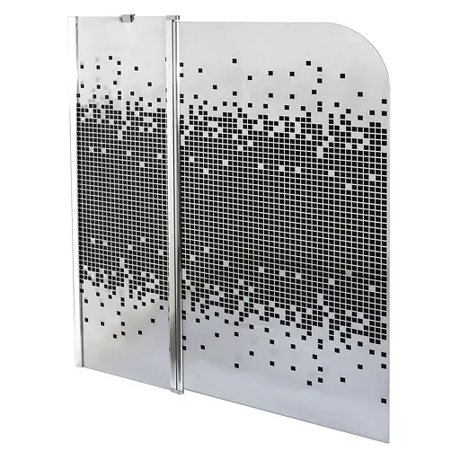 Шторка для ванної Bravo Enza 120B Mosaic 000023254, Універсальна, другий, чорний - фото 2