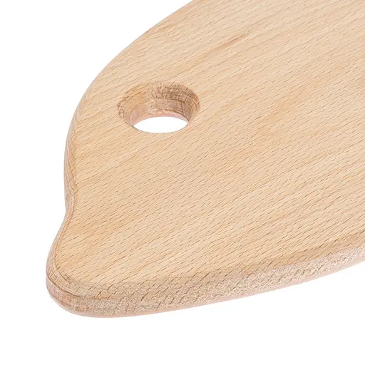 Доска кухонная разделочная деревянная из бука в форме рыбы 40х13 см, Woodly Бежевый 86491 - фото 6