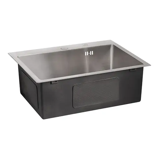 Кухонна мийка Lidz H5845 Brush 3.0/1.0 мм (LIDZH5845BRU3010), Нержавіюча сталь - фото 3